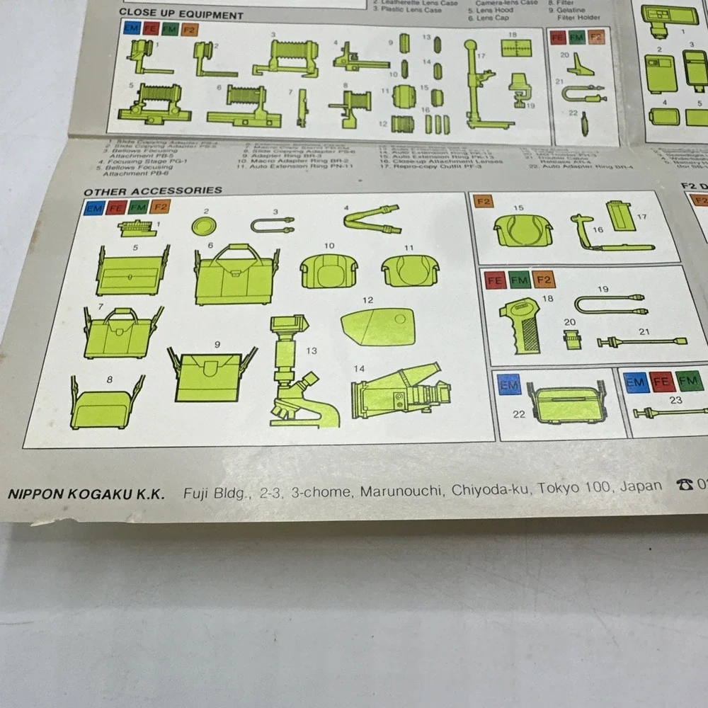 Nikon EM Photo Guide And The Nikon System Poster. #8009-03m 8026-07 PEC